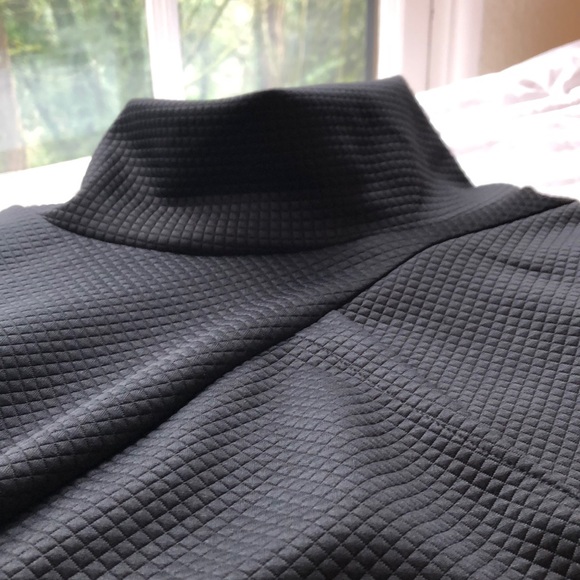 Long sleeve quilted black dress, size L - Picture 5 of 7